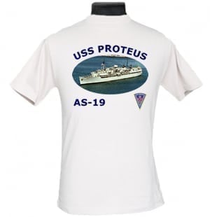 AS 19 USS Proteus 2-Sided Photo T Shirt