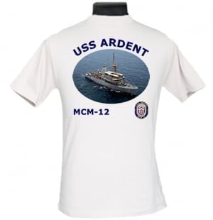MCM-12 USS Ardent 2-Sided Photo T Shirt