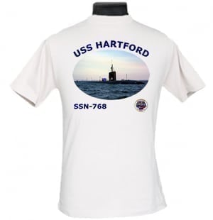 SSN 768 USS Hartford 2-Sided Photo T-Shirt