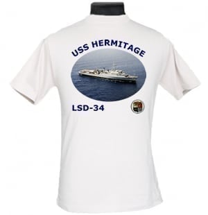 LSD 34 USS Hermitage 2-Sided Photo T-Shirts
