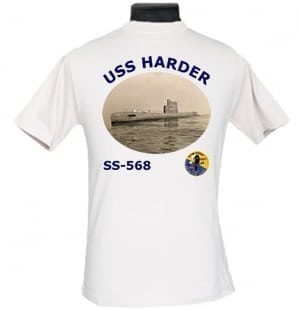 SS 568 USS Harder 2-Sided Photo T-Shirts