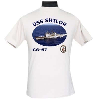 CG 67 USS Shiloh 2-Sided Photo T Shirt