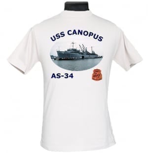 AS 34 USS Canopus 2-Sided Photo T-Shirt