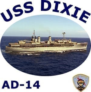 AD 14 USS Dixie 2-Sided Photo T-Shirt