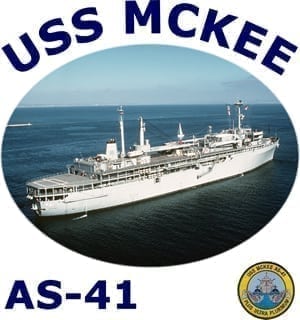 AS 41 USS McKee 2-Sided Photo T Shirt