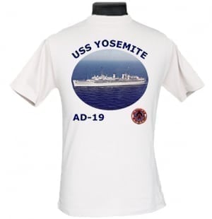 AD 19 USS Yosemite 2-Sided Photo T-Shirt