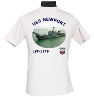 LST 1179 USS Newport 2-Sided Photo T-Shirt