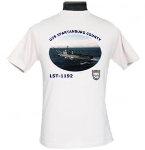 LST 1192 USS Spartanburg County 2-Sided Photo T-Shirt