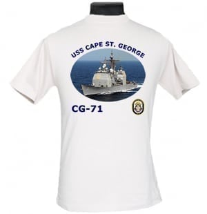 CG 71 USS Cape St George 2-Sided Photo T-Shirt