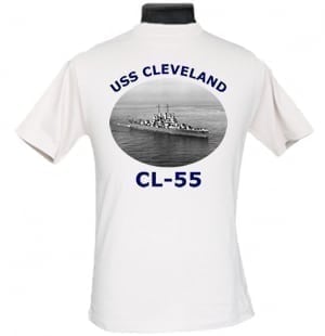 CL 55 USS Cleveland 2-Sided Photo T-Shirt