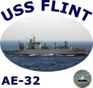 AE 32 USS Flint 2-Sided Photo T-Shirt