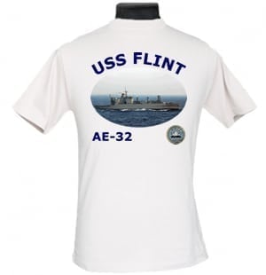 AE 32 USS Flint 2-Sided Photo T-Shirt