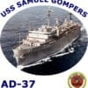 AD 37 USS Samuel Gompers 2-Sided Photo T-Shirt