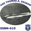 SSBN 610 USS Thomas A. Edison 2-Sided Photo T-Shirts