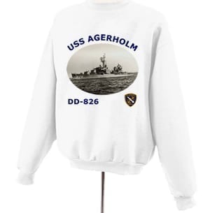DD 826 USS Agerholm Photo Sweatshirt