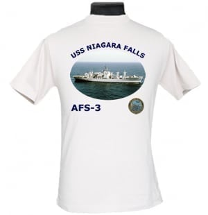 AFS 3 USS Niagara Falls 2-Sided Photo T-Shirt