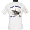 DD 745 USS Brush 2-Sided Photo T Shirt