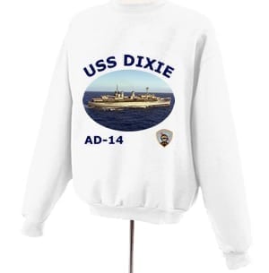 AD 14 USS Dixie Photo Sweatshirt