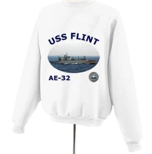 AE 32 USS Flint Photo Sweatshirt