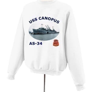 AS 34 USS Canopus Photo Sweatshirt