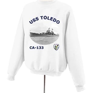 CA 133 USS Toledo Photo Sweatshirt