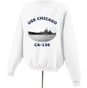 CA 136 USS Chicago Photo Sweatshirt
