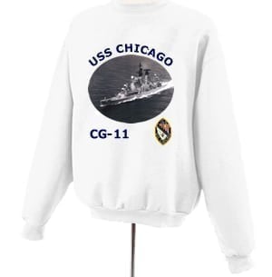 CG 11 USS Chicago Photo Sweatshirt