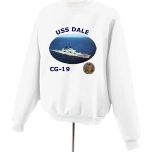 CG 19 USS Dale Photo Sweatshirt