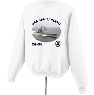 CG 56 USS San Jacinto Photo Sweatshirt