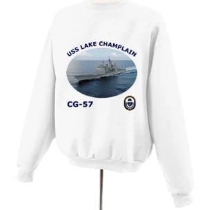 CG 57 USS Lake Champlain Photo Sweatshirt