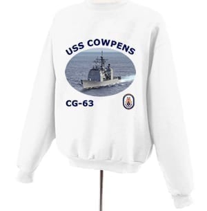 CG 63 USS Cowpens Photo Sweatshirt