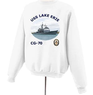 CG 70 USS Lake Erie Photo Sweatshirt