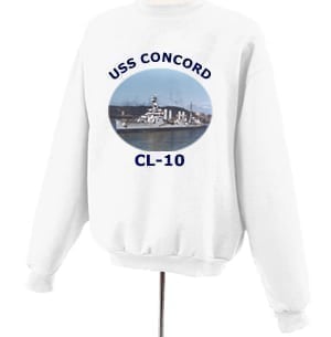 CL 10 USS Concord Photo Sweatshirt
