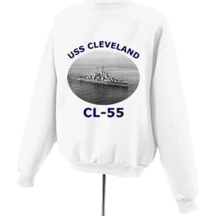 CL 55 USS Cleveland Photo Sweatshirt