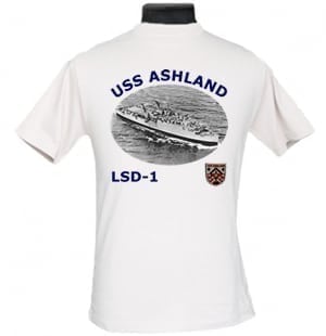 LSD 1 USS Ashland 2-Sided Photo T-Shirt