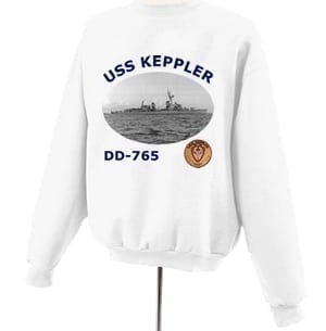 DD 765 USS Keppler Photo Sweatshirt