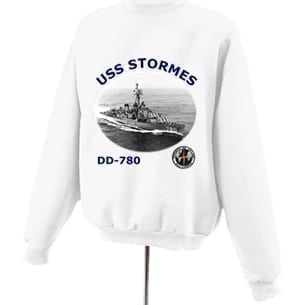 DD 780 USS Stormes Photo Sweatshirt