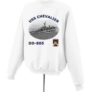 DD 805 USS Chevalier Photo Sweatshirt