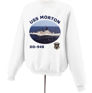 DD 948 USS Morton Photo Sweatshirt