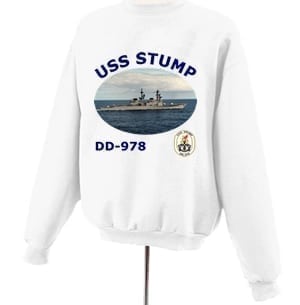 DD 978 USS Stump Photo Sweatshirt