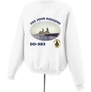 DD 983 USS John Rodgers Photo Sweatshirt