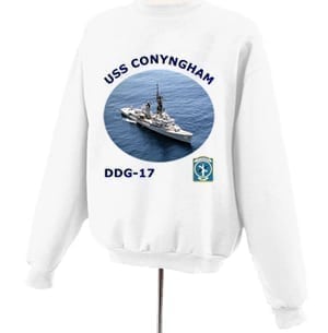 DDG 17 USS Conyngham Photo Sweatshirt