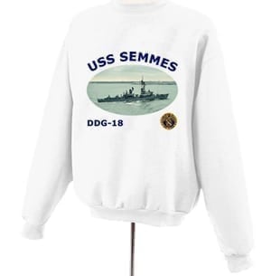 DDG 18 USS Semmes Photo Sweatshirt