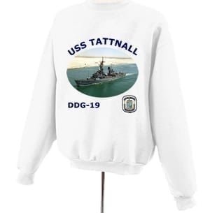 DDG 19 USS Tattnall Photo Sweatshirt