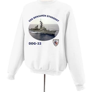 DDG 22 USS Benjamin Stoddert Photo Sweatshirt