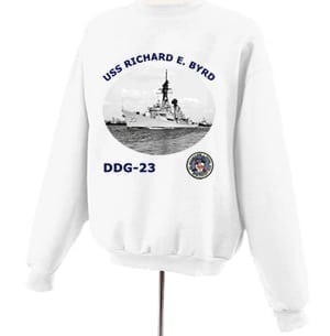 DDG 23 USS Richard E Byrd Photo Sweatshirt