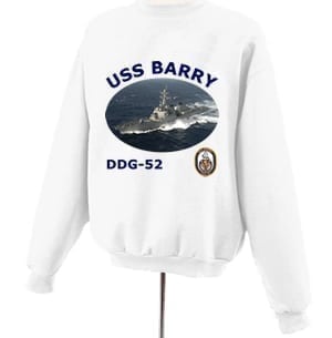 DDG 52 USS Barry Photo Sweatshirt