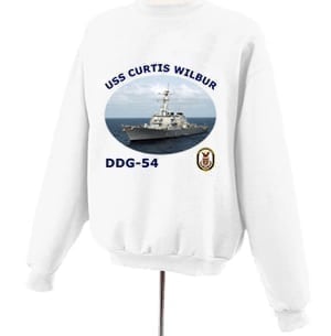 DDG 54 USS Curtis Wilbur Photo Sweatshirt