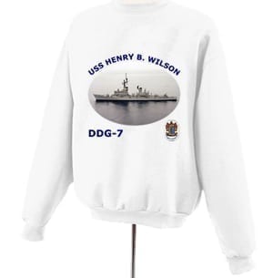 DDG 7 USS Henry B Wilson Photo Sweatshirt