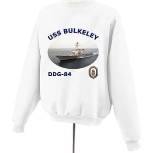 DDG 84 USS Bulkeley Photo Sweatshirt